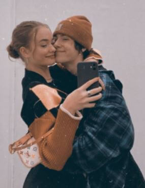 Johnny Sequoyah with her boyfriend Diego Velazquez.